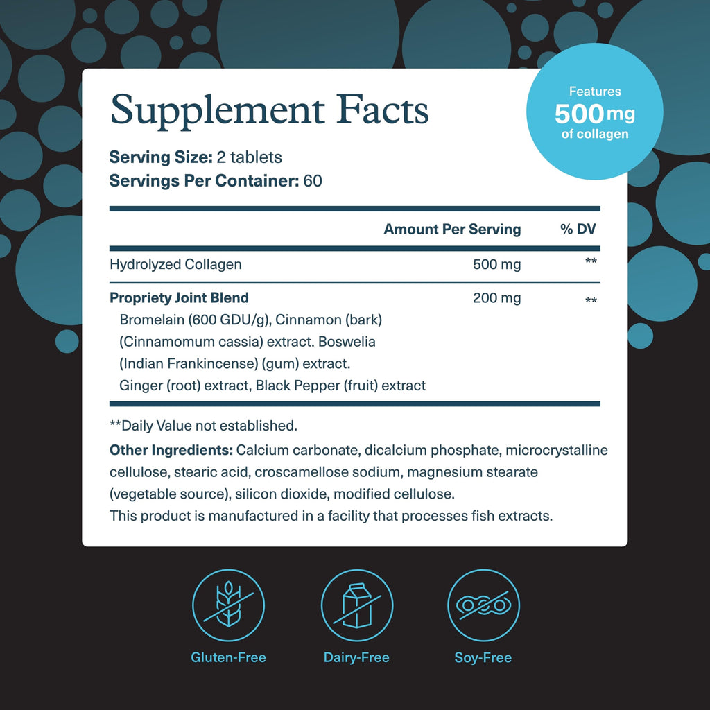 Youtheory Men's Joint Collagen – 120 Tablets (60-Day Supply) | Joint Support