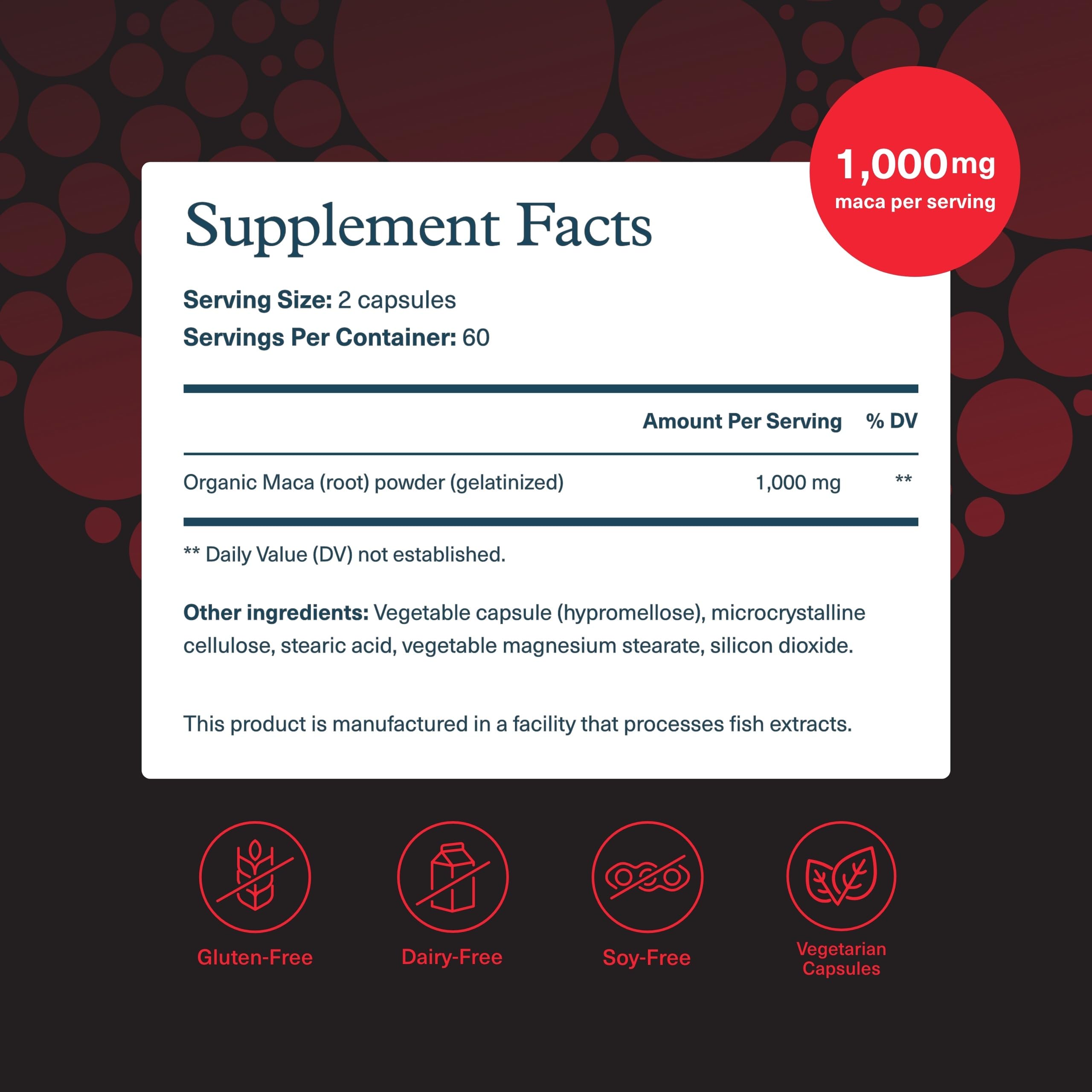 Youtheory Men's Maca - Vegan Maca Supplement for Energy, Stamina & Endurance | 120 Veg Capsules