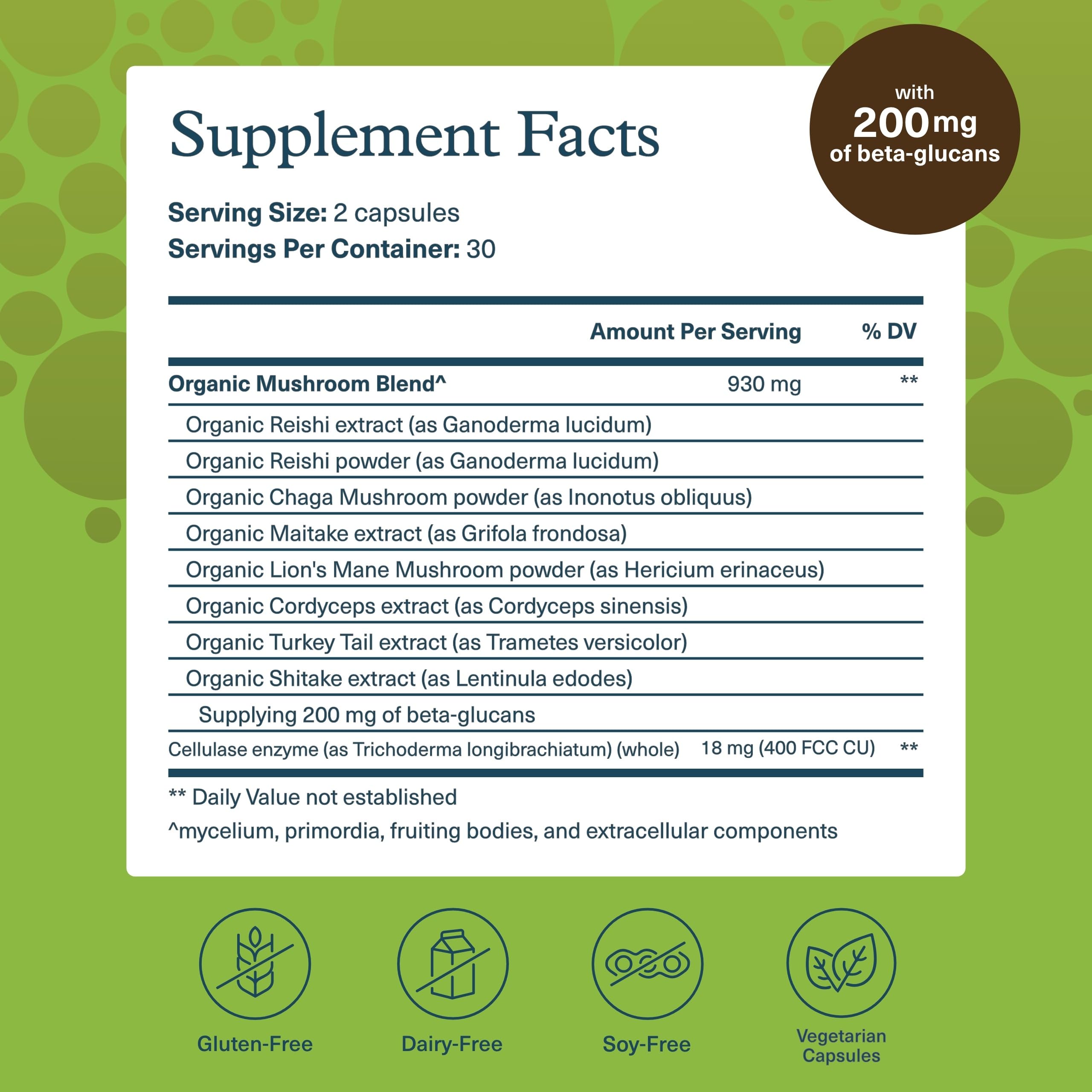 Youtheory Mushroom Immune Complex – Vegan Immune Support (60 Vegetarian Capsules)