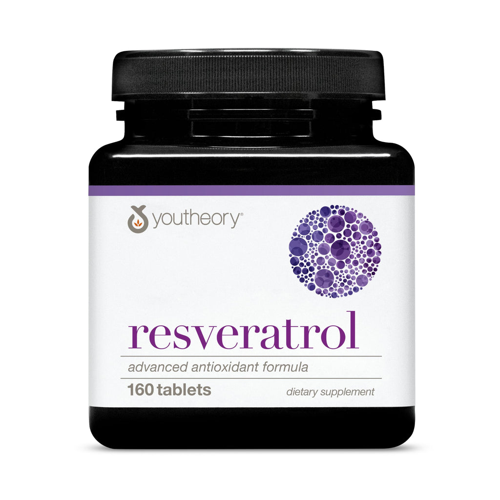 Youtheory Resveratrol Advanced Antioxidant Formula | ResVida 100 mg | 160 Tablets