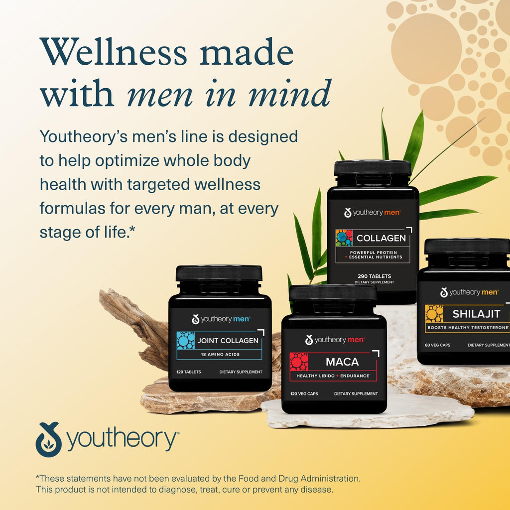 Youtheory Men's Shilajit 250mg Capsules – Energy, Stamina & Endurance