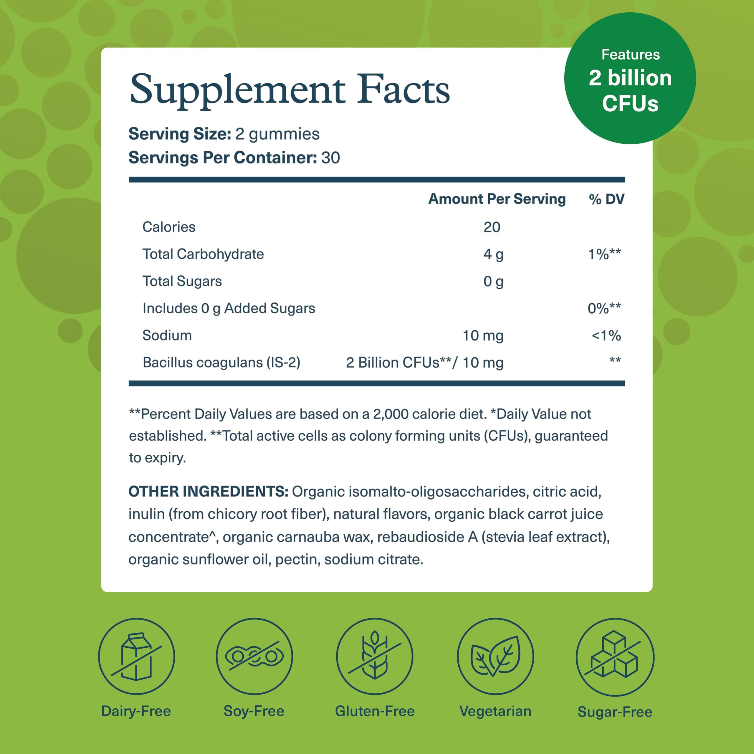 Youtheory Spore Probiotic – Vegan Gut Support, Bacillus Coagulans | 60 Gummies