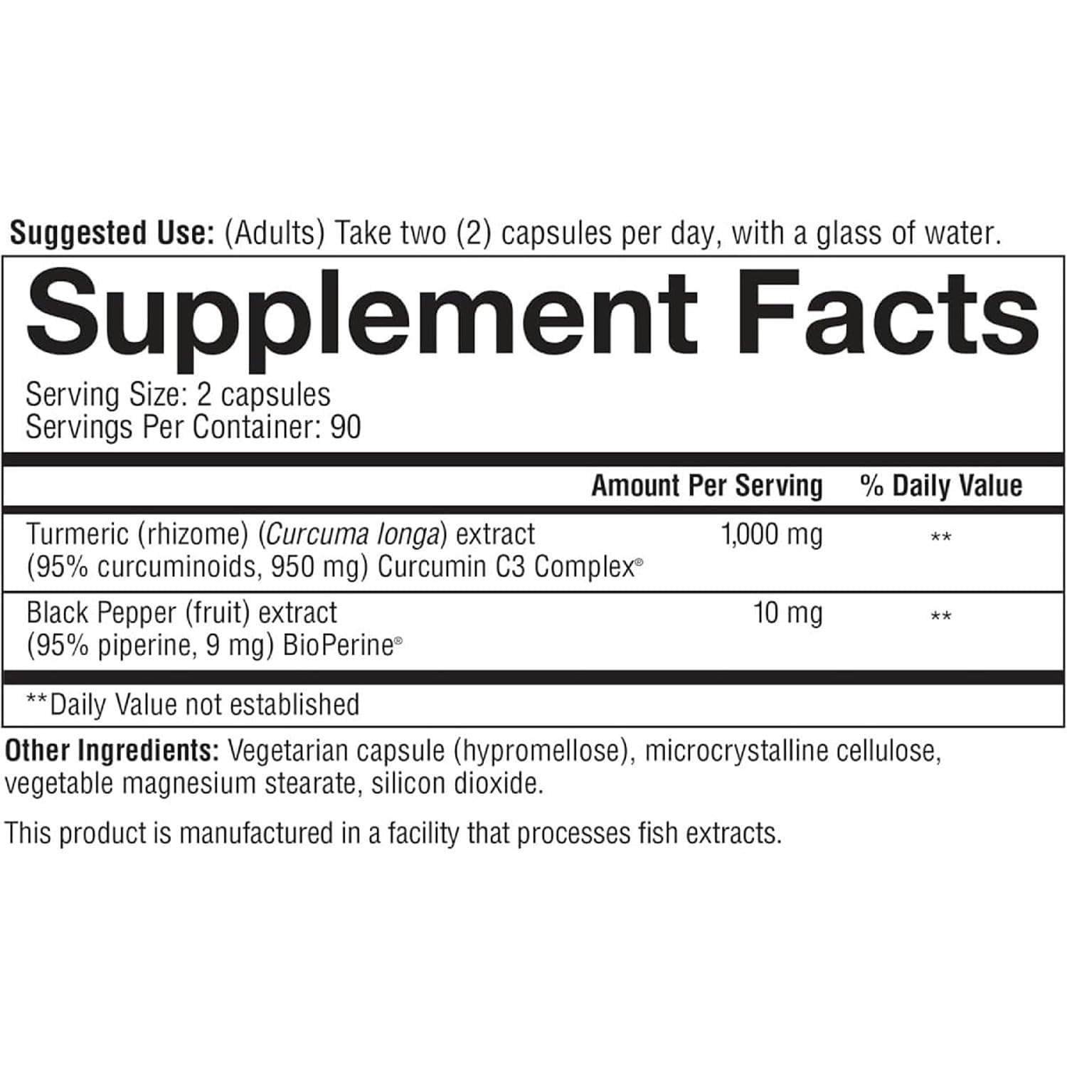 Youtheory Turmeric Extra Strength 1,000 mg – 95% Curcuminoids + BioPerine | 180 Vegetarian Capsules | USP Verified | 2 Pack