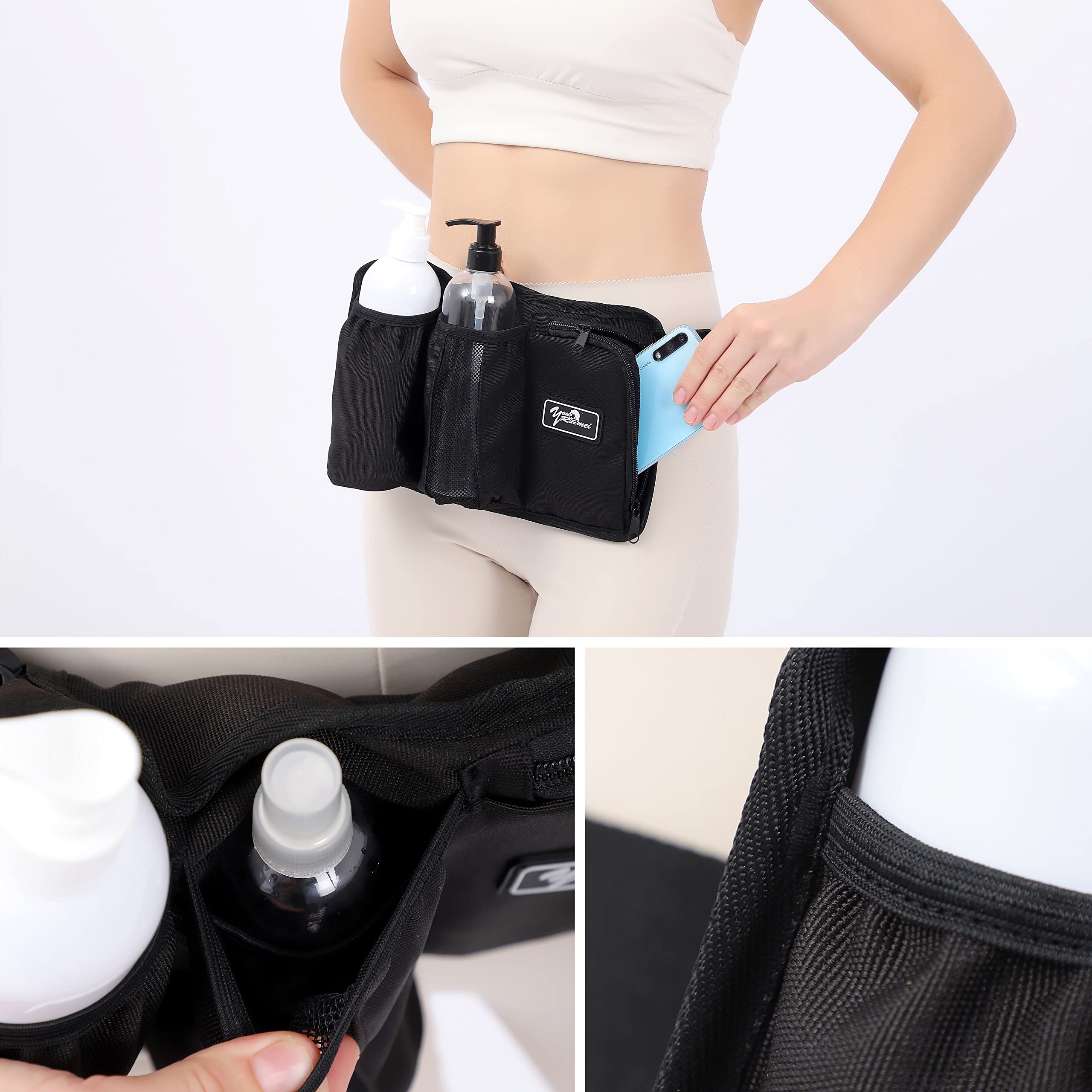 Massage Bottle Bag for Therapists - Rose Red YR-3KD Holster