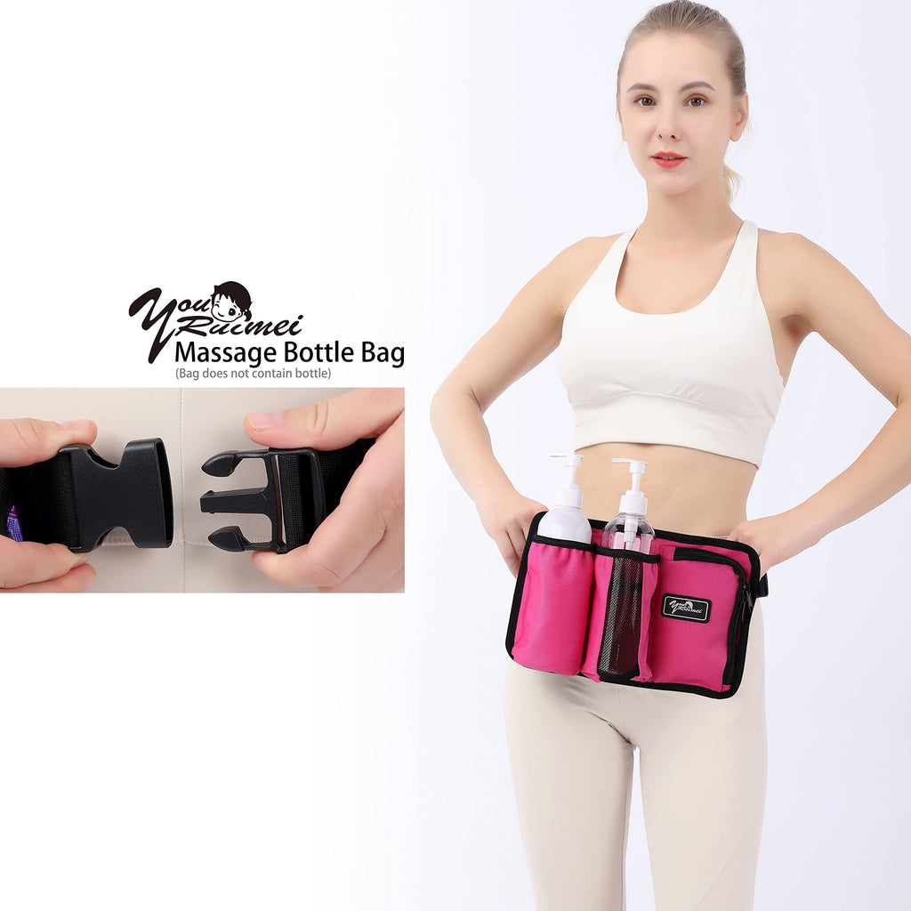 Massage Bottle Bag for Therapists - Rose Red YR-3KD Holster