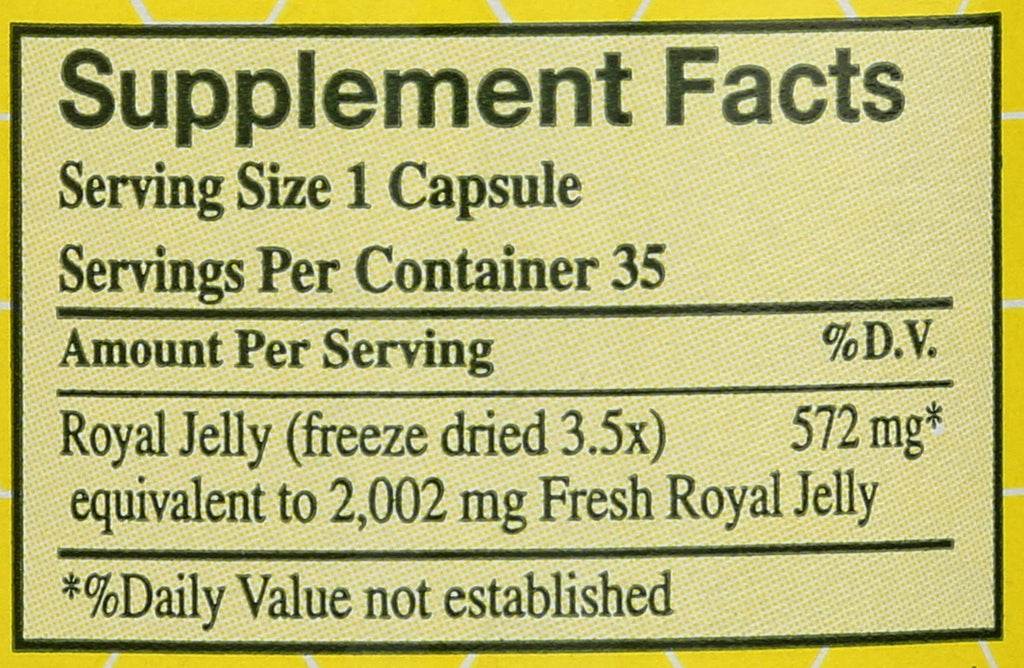 YS BEE Farms Pure Royal Jelly Capsules, 35 CT | 2000 mg per Capsule, Ultra Strength