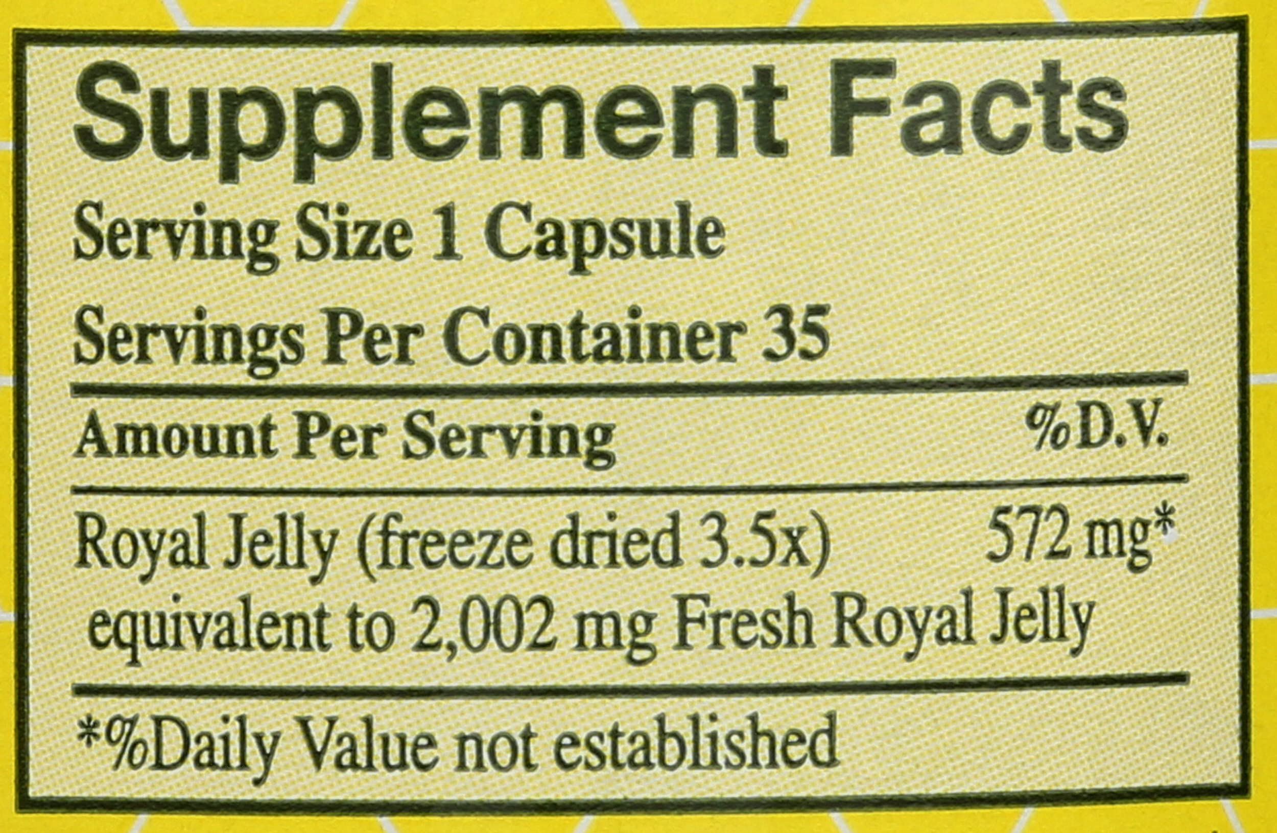 YS BEE Farms Pure Royal Jelly Capsules, 35 CT | 2000 mg per Capsule, Ultra Strength