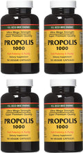YS Eco Bee Farms Propolis 1000-90 Caps (Pack of 4) | Nutritional Supplement