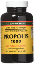 YS Eco Bee Farms Propolis 1000 - 90 Caps Pack of 3 | Propolis Supplement