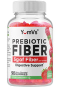 Yum-Vs Prebiotic Fiber Gummies - 5g Digestive Support, No Sugar Added, Keto (90 Count)
