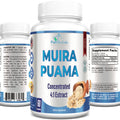 YUMMYVITE Muira Puama Capsules - 4:1 Extract, 2200mg per Capsule, 60 Capsules