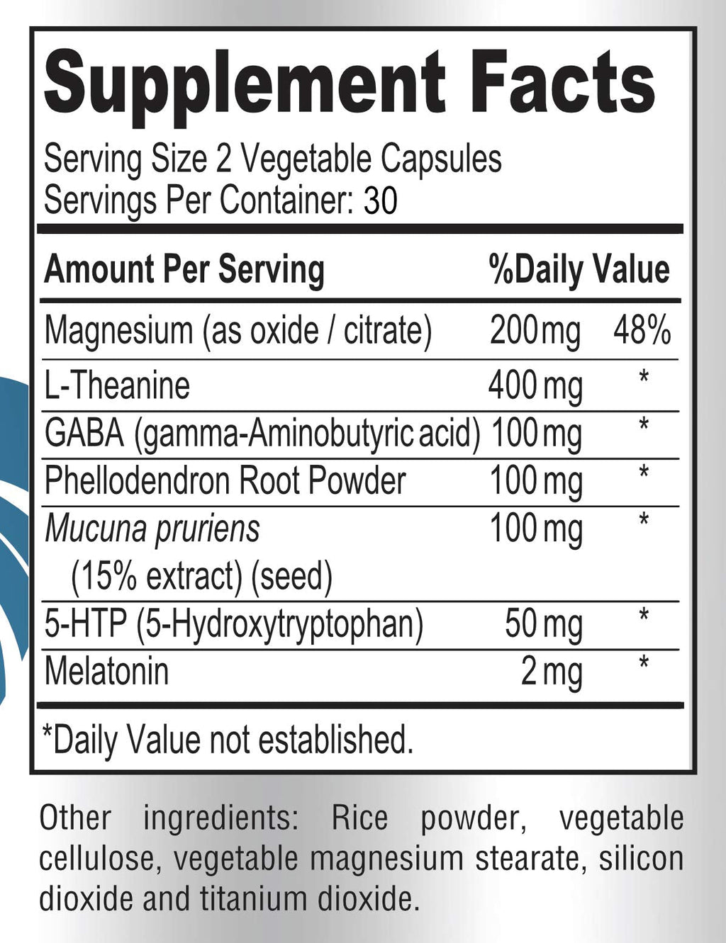 YUMMYVITE Natural Calm Sleep Aid – Magnesium, L-Theanine, Melatonin | 60 Capsules (Pack of 2) Non-GMO