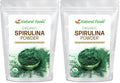 Z Natural Foods Organic Spirulina Powder - 100% Pure Spirulina, Nutrient-Dense Blue-Green Algae Superfood with Amino Acids, 15x Beta-Carotene - Mix in Smoothies, Yogurt, Recipes, 1 lb (Pack of 2)