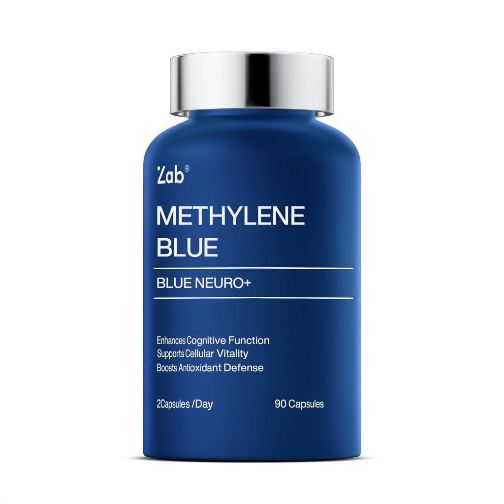 ZAB Methylene Blue Capsules | Brain Support with Vitamin C & B Complex – 10 mg USP Grade