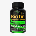 ZAFiNCO 30000 mcg Biotin Hair Skin Nails – High Potency, Hyaluronic Acid | 60 Capsules | Made in USA