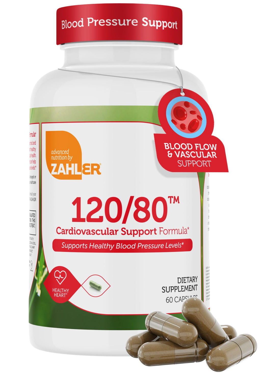 Zahler 120/80 Cardiovascular Support Formula - 60 Capsules