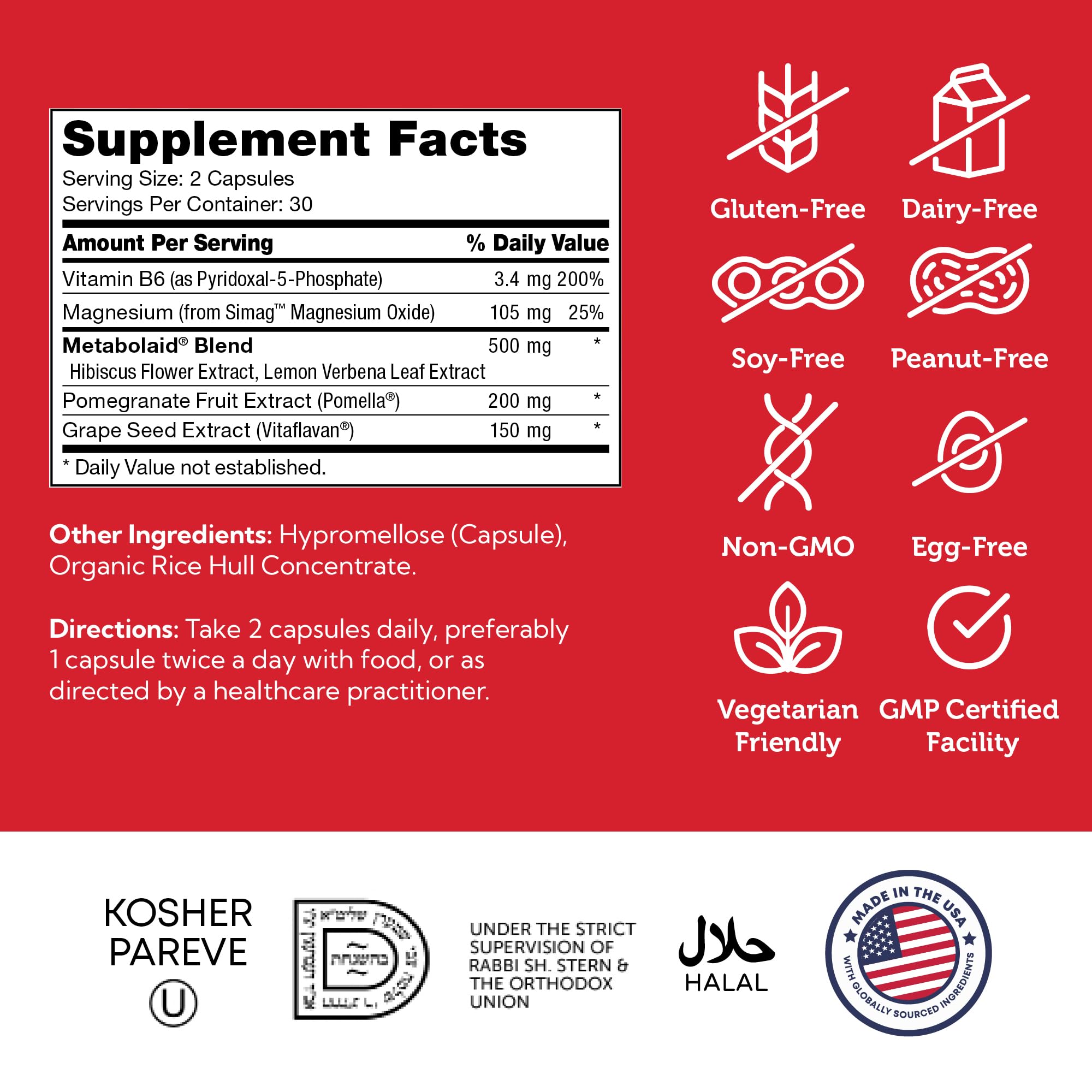 Zahler 120/80 Cardiovascular Support Formula - 60 Capsules