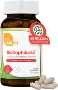 Zahler BioDophilus60 – 60 Billion CFU Probiotic + Prebiotic | 11 Strains | Kosher Digestive Health (60 Capsules)