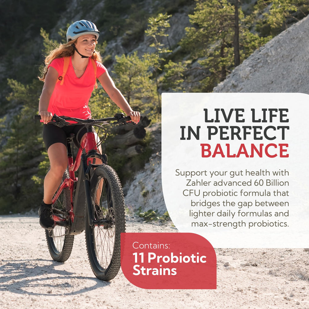 Zahler BioDophilus60 – 60 Billion CFU Probiotic + Prebiotic | 11 Strains | Kosher Digestive Health (60 Capsules)