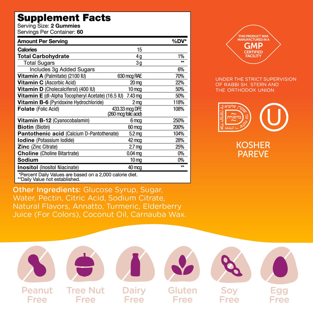 Zahler Chapter One M is for Multi Kids Multivitamin Gummies | 120 Count | Kosher