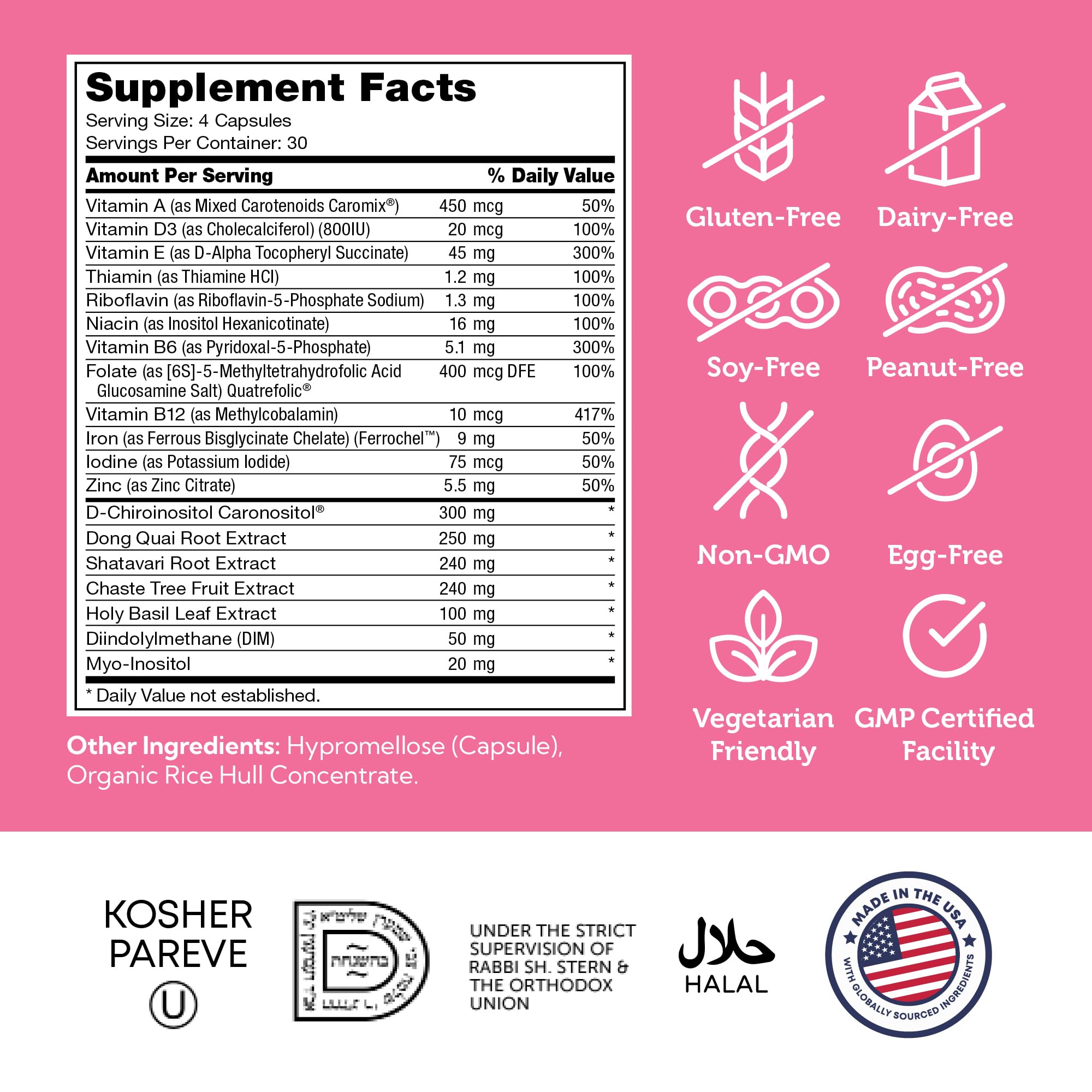 Zahler Female Totality: Fertility Supplements for Women