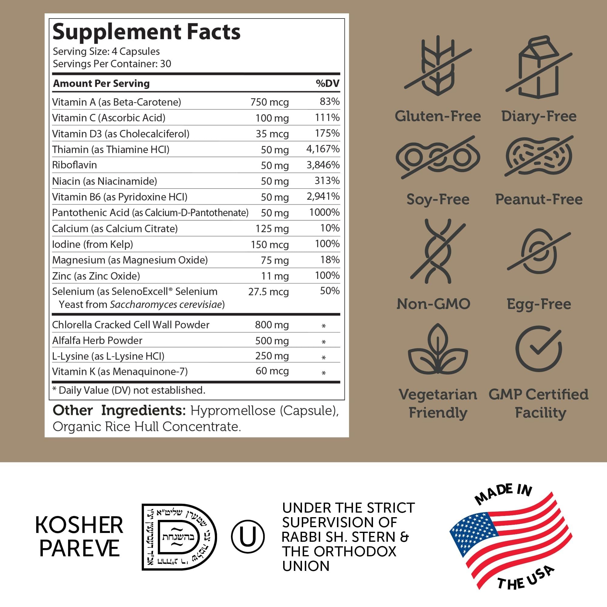 Zahler Height Factor - Healthy Growth Support Capsules (120 Count) – Kosher for Kids, Teens & Young Adults
