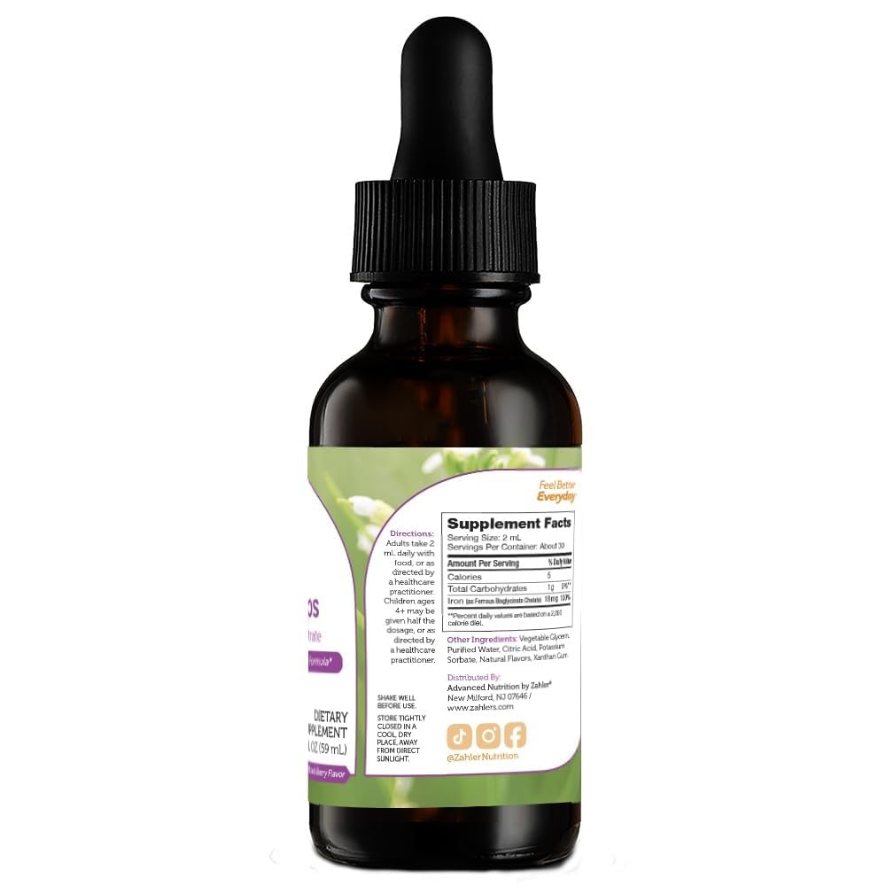 Zahler's Iron Drops - Gentle Liquid Iron Concentrate (2 oz)