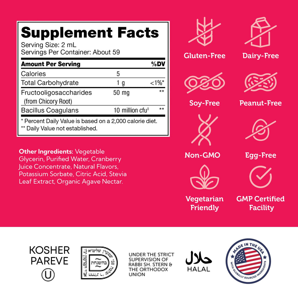 Zahler Kidophilus Liquid Probiotics for Kids – Fruit Punch, 4 fl oz