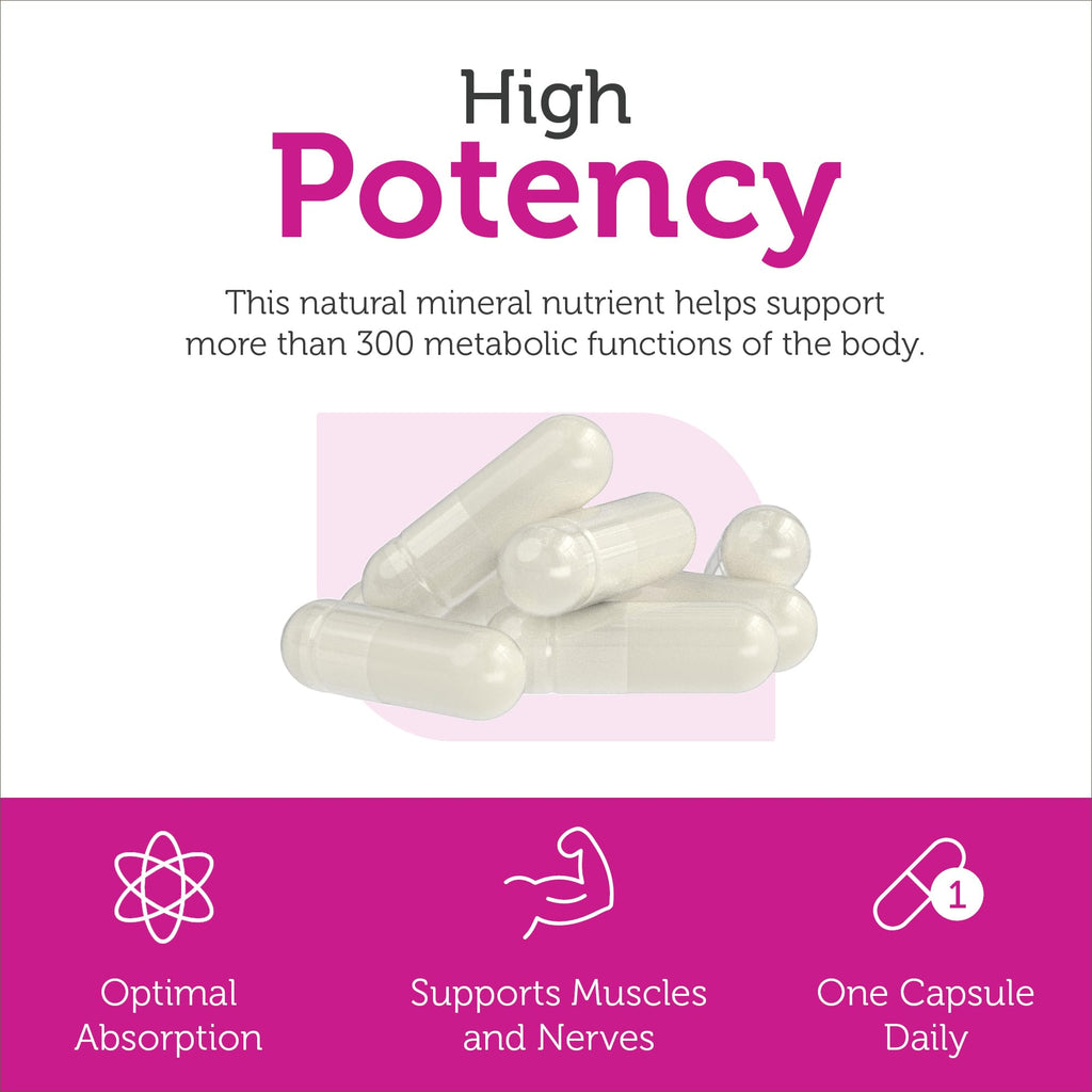Zahler Magnesium Supplement Capsules 200 mg | 60 Count | Kosher Certified