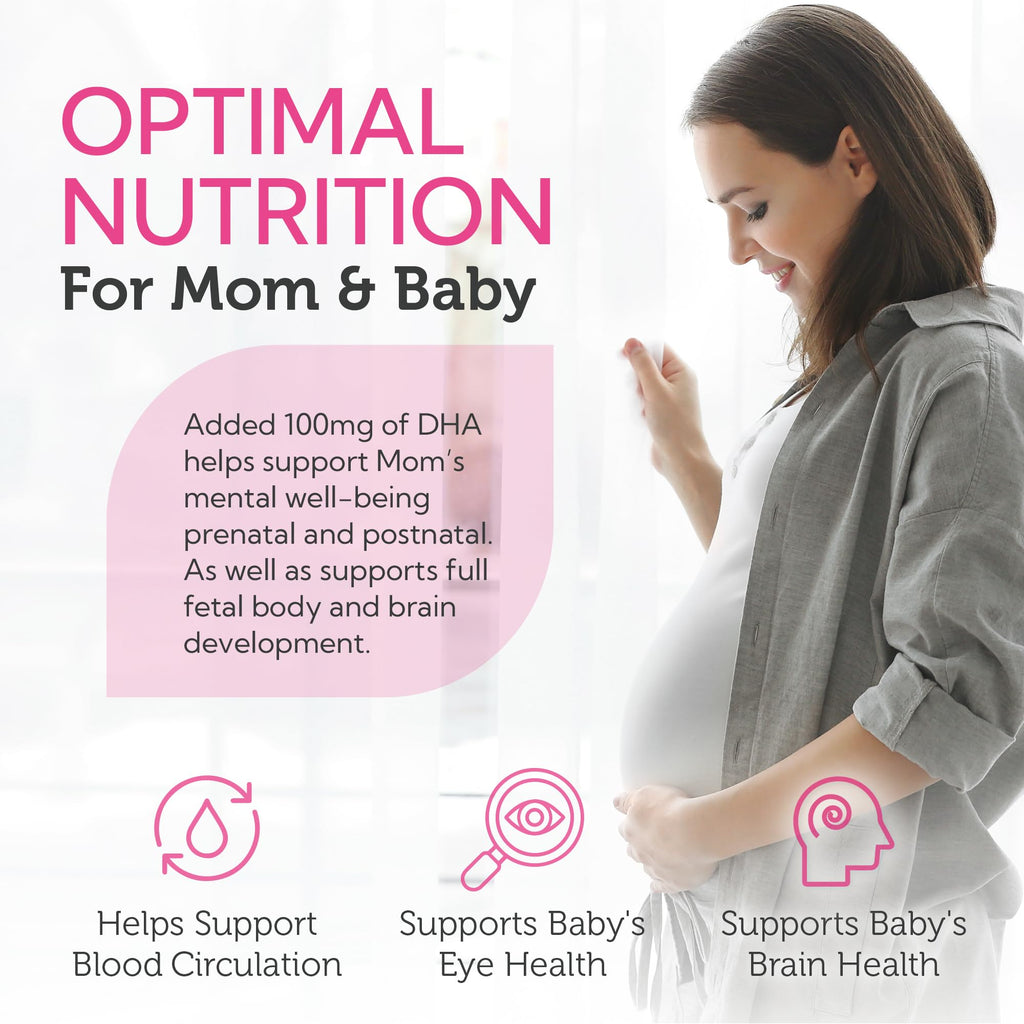 Zahler Mighty Mini Prenatal Vitamin with DHA & Folate – Kosher, All-Natural (90 Softgels)