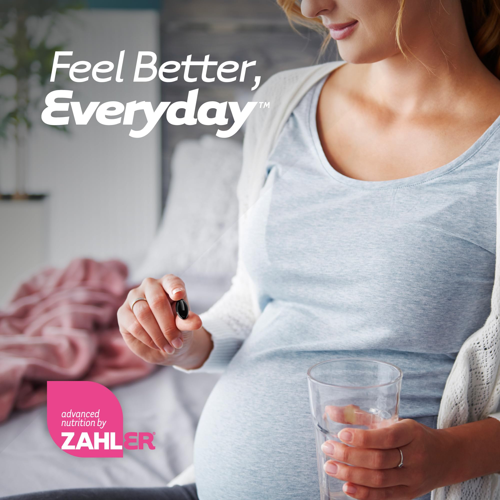 Zahler Mighty Mini Prenatal Vitamin with DHA & Folate – Kosher, All-Natural (90 Softgels)