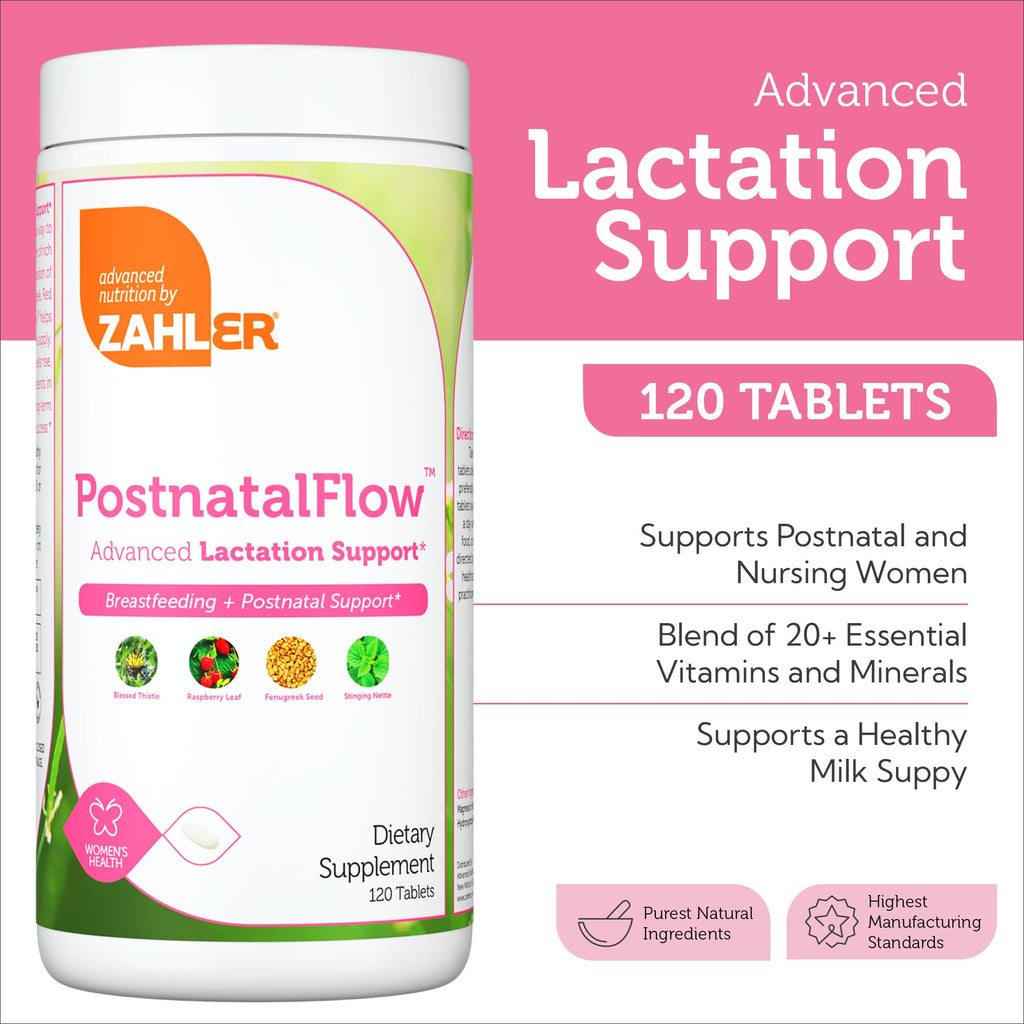 Zahler Postnatal Flow - Advanced Lactation Support | 120 Tablets