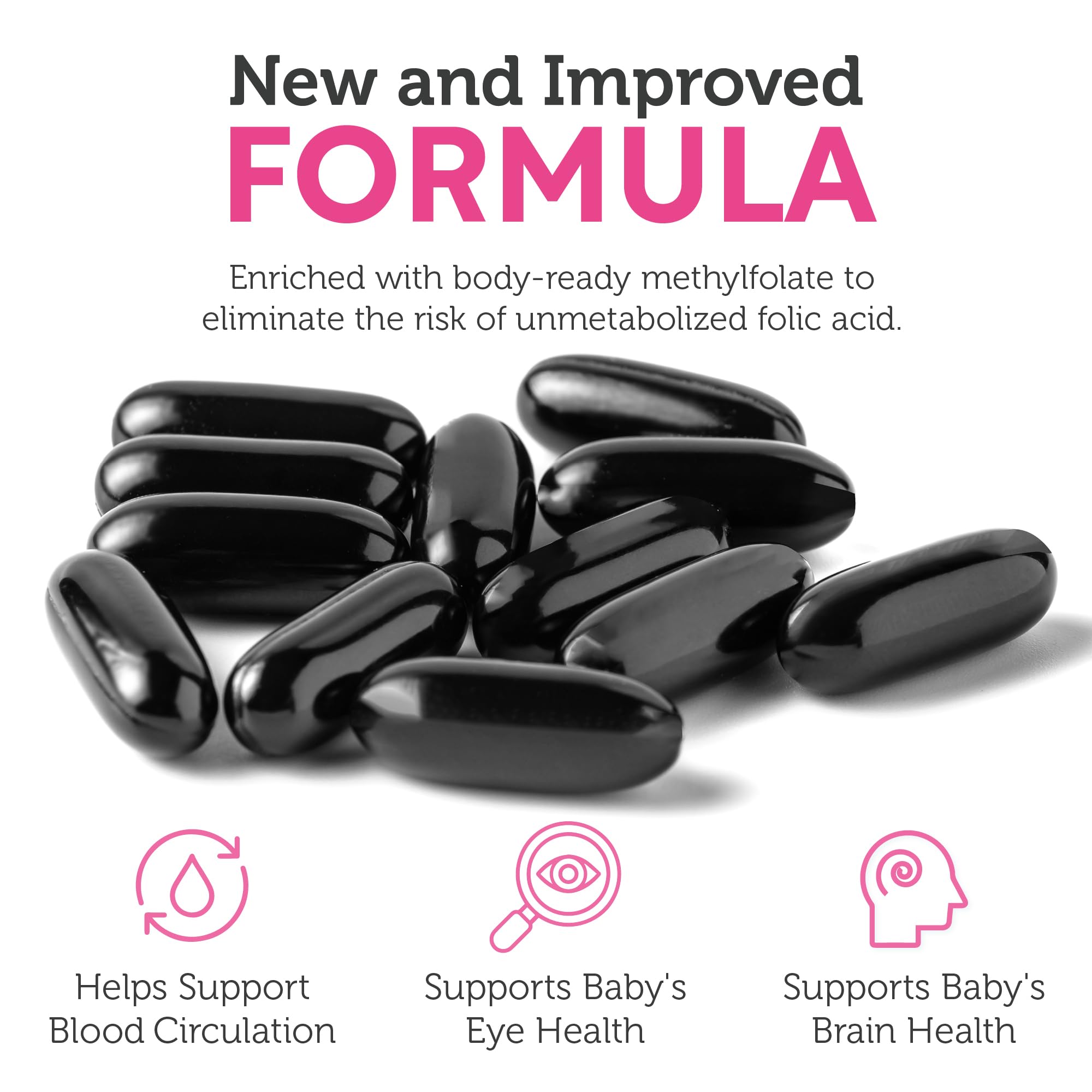 Zahler Prenatal Vitamin with DHA & Folate | Kosher DHA Prenatal Softgels, 120 Count