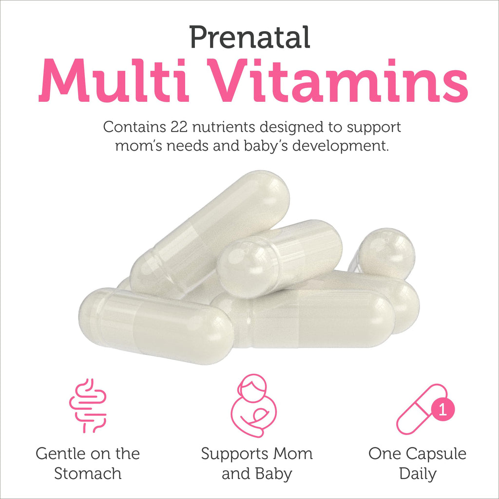 Zahler Total One Prenatal Vitamins – 120 Count | Kosher Prenatal Multivitamin with 22 Nutrients