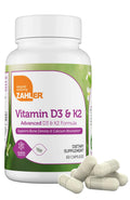 Zahler Vitamin D3 & K2 – Advanced D3 & K2 Formula for Bone Density & Calcium Absorption | 60 Capsules