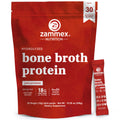 Zammex Bone Broth Packets – 20g Collagen Protein, 30 Travel Sticks, Gluten-Free, Keto & Paleo (15 Servings)