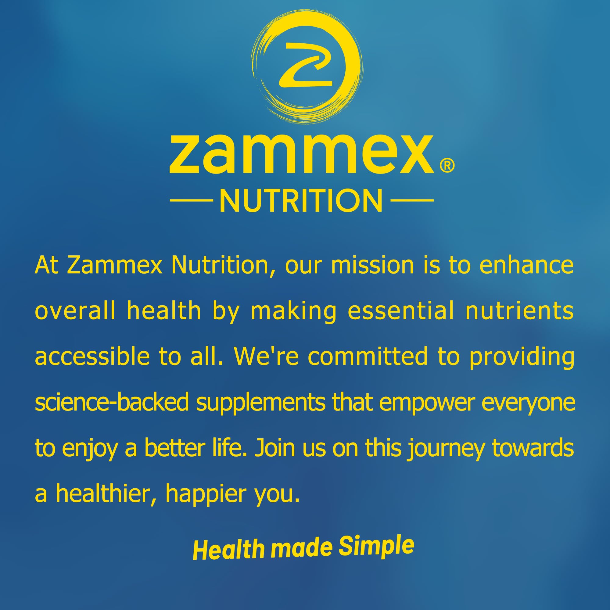 Zammex Premium Collagen Peptides Powder Unflavored – Grass-Fed, Type I & III, 60 Servings