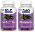 ZAND Elderberry Zinc Immunity Gummies with Vitamin C - Immune Support for All Ages (Pack of 2, 60ct each)