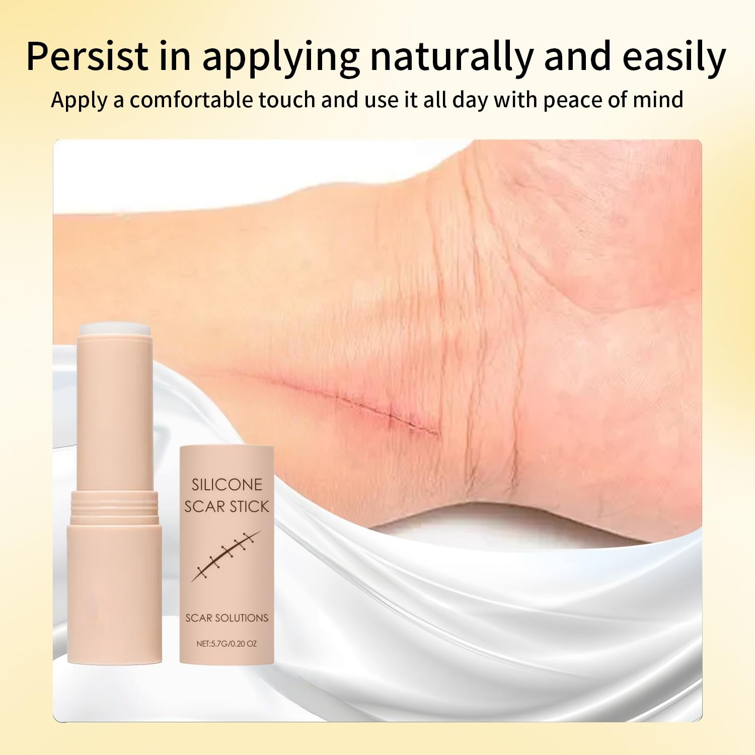 ZanDVRum Scar Solutions Silicone Scar Stick – Lightweight, Quick-Apply Scar Care (0.2 oz)