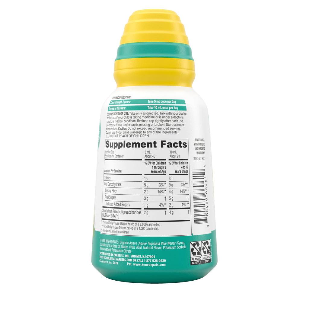 Zarbee's Children's Digestive Care Prebiotic Fiber Syrup – Grape, 8 fl oz