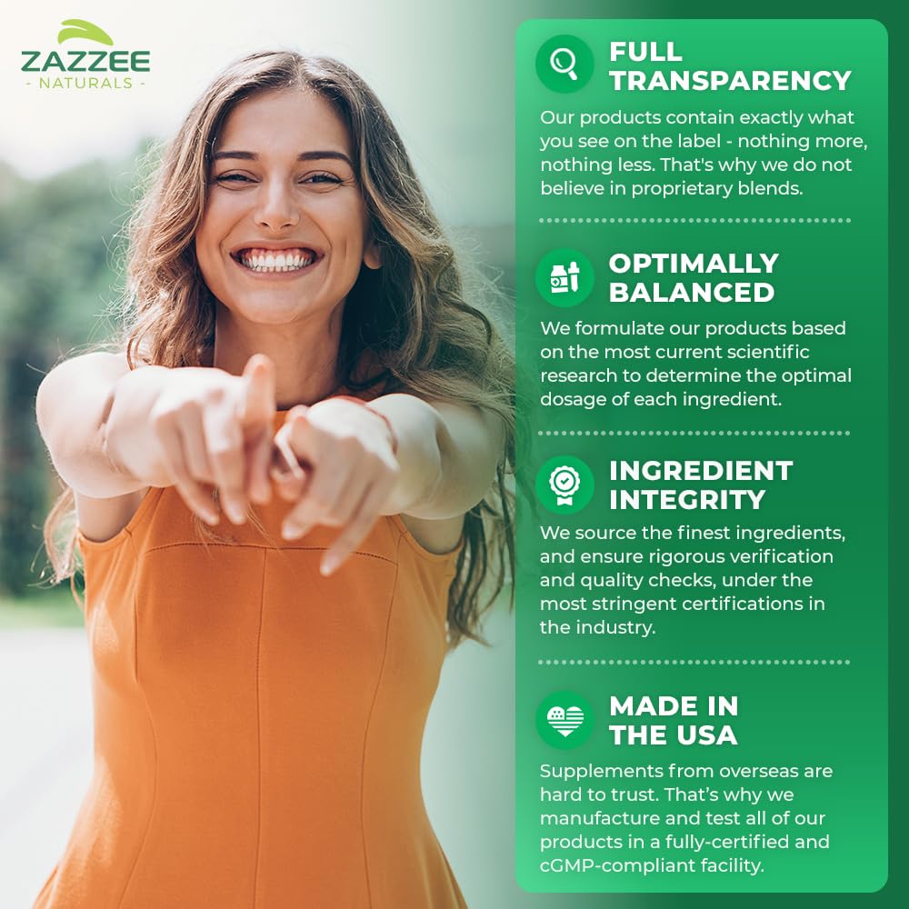 Zazzee Citrus Bergamot 25:1 Extract – 1200 mg, 150 Vegan Capsules, Kosher & Non-GMO, Made in USA