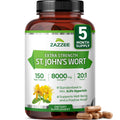 Zazzee Extra Strength St. John’s Wort 20:1 Extract – 8000 mg per Capsule, 150 Vegan Capsules, 5 Month Supply