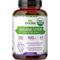 Zazzee USDA Organic Vitex 500 mg | 120 Vegan Capsules | 4-Month Supply