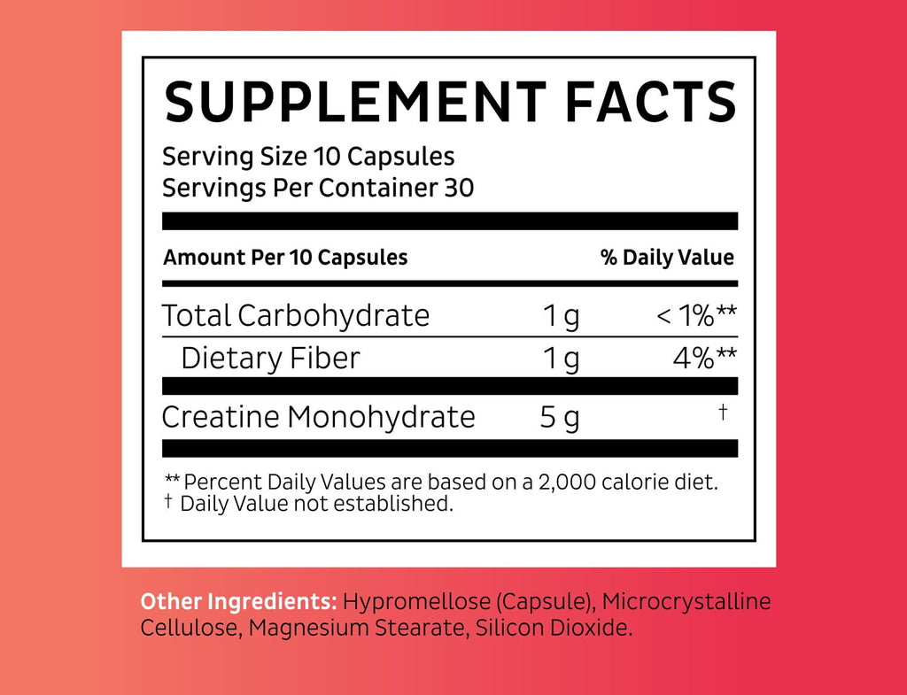 Zeal Creatine Monohydrate - 300 Capsules, Unflavored | Creatine Supplement