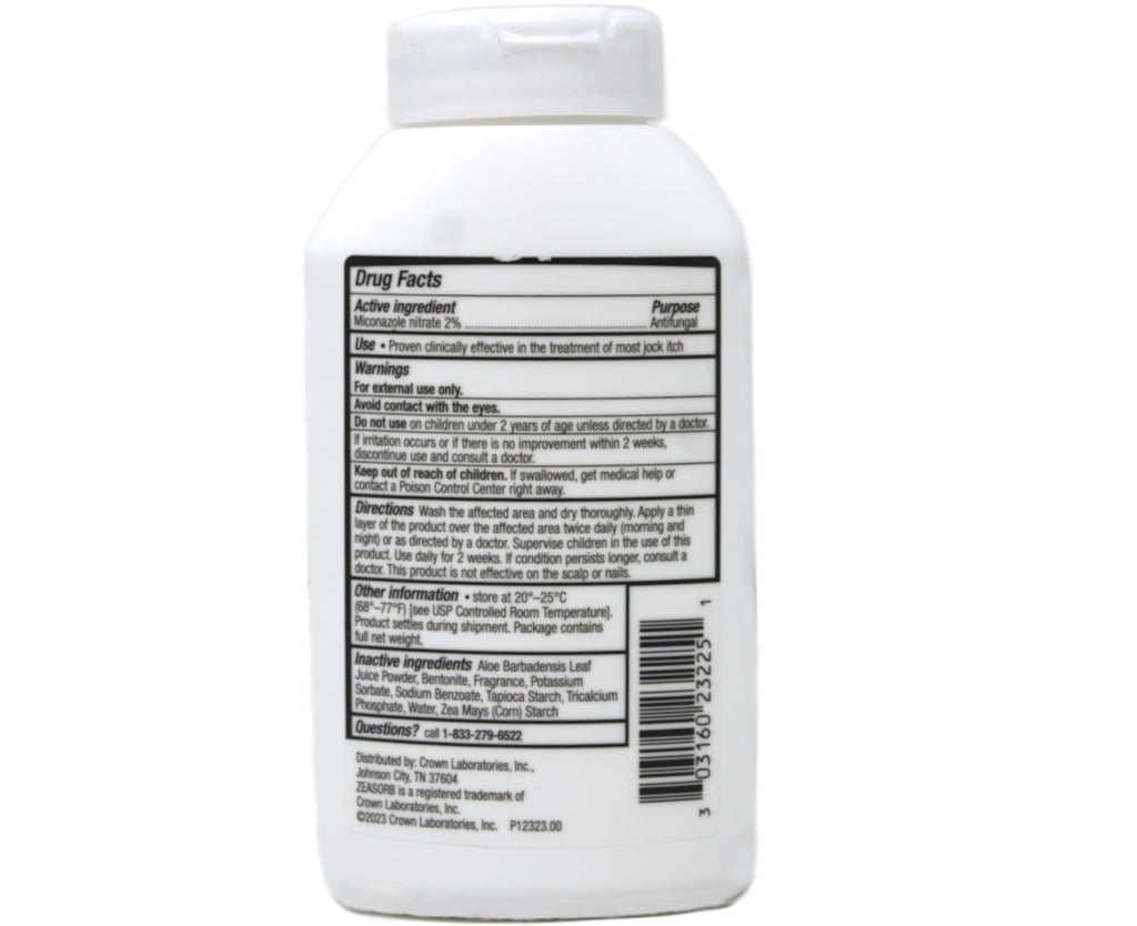 Zeasorb Super Absorbent Antifungal Powder for Jock Itch – 2.5 oz (Pack of 2) | Dermatologist Recommended