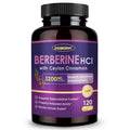 ZEBORA Berberine HCl 1200 mg – GLP-1 Support, Cinnamon, ALA, Capric Acid, 120 Capsules