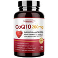 ZEBORA CoQ10-200mg Softgels with PQQ, BioPerine & Omega-3 – 120 Servings