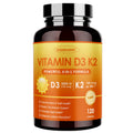 ZEBORA Vitamin D3+K2 5000 IU (MK-7 100 mcg) - 120 Capsules