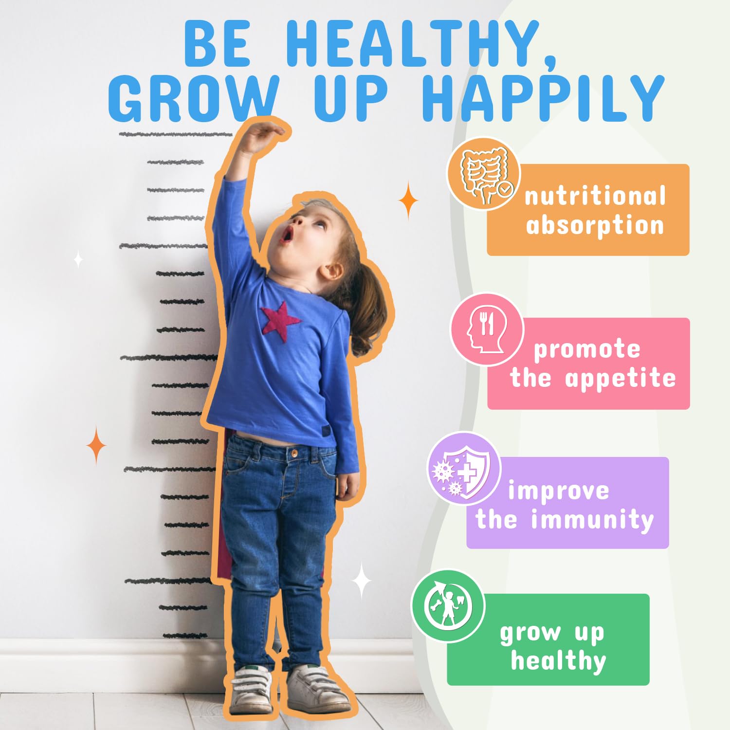 ZEBORA Kids Probiotic & Prebiotic Powder (3+) – 5B CFU, 30 Packets, Non-GMO, Gluten-Free