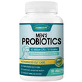 ZEBORA Probiotics for Men + Prebiotics – 60B CFUs, 10 Strains, 90 Tablets, Shelf-Stable, Gluten & Soy Free